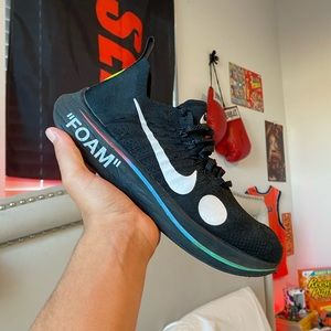 Off White X Zoom Fly Mercurial FlyNit Size 9.5